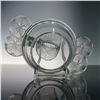Image 5 : Lalique Crystal Lidded Dish with Lilypad Motif Handles