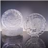 Image 1 : 6pc Lalique Crystal Plates, Chene Dinner Pattern