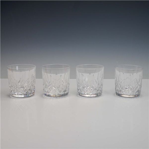 4pc Waterford Crystal Rocks Glasses, Lismore