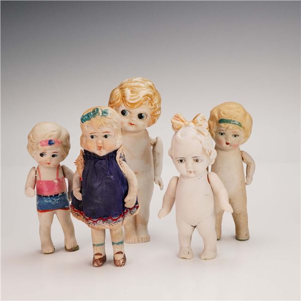 5pc Vintage Japanese Bisque Dolls