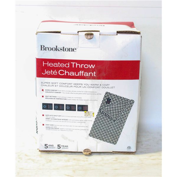 NEW 50"X 60" HEATED THROW BLANKET