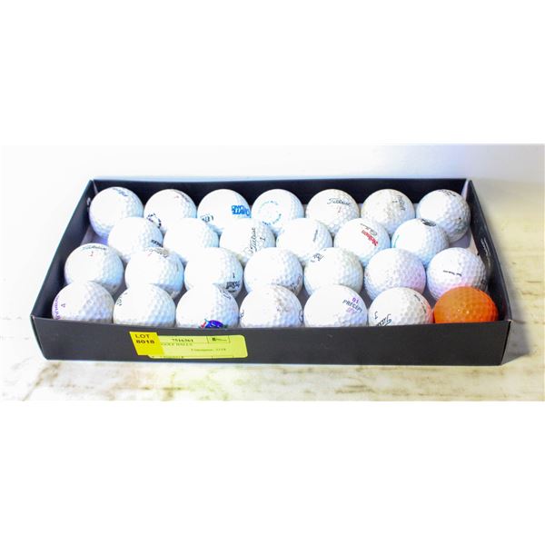 27 USED GOLF BALLS