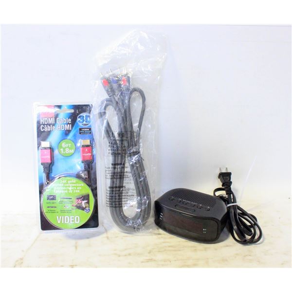NEW 6' HDMI CABLE & NEW 3-WAY RCA CABLE