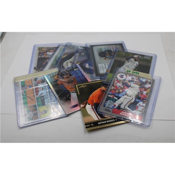 10 ASSORTED MLB CARDS