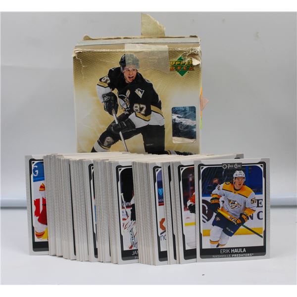 UNSORTED UNCOUNTED BOX OF NHL HOCKEY CARDS