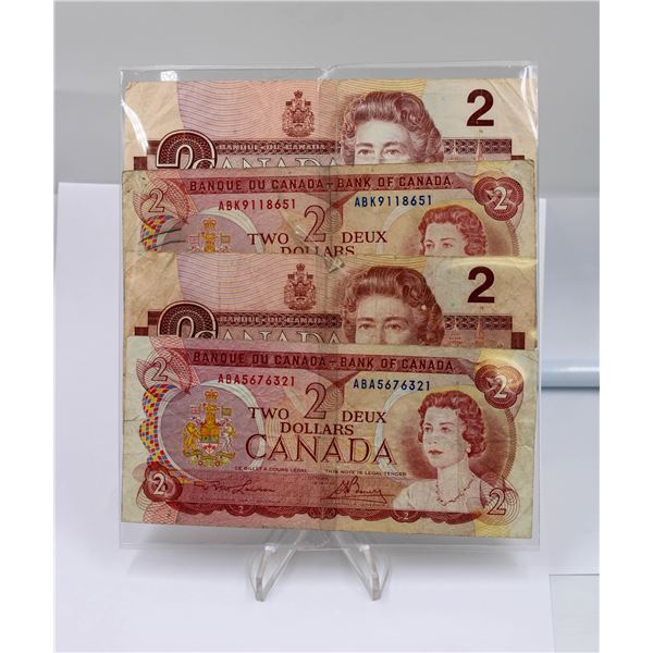 2X1974 $2 AND 2X1986 $2 NOTES