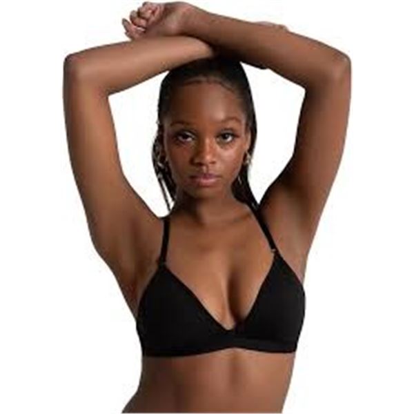 NEW CAPEZIO WOMENS DEEP NECK CLEAR BACK SPORTS BRA