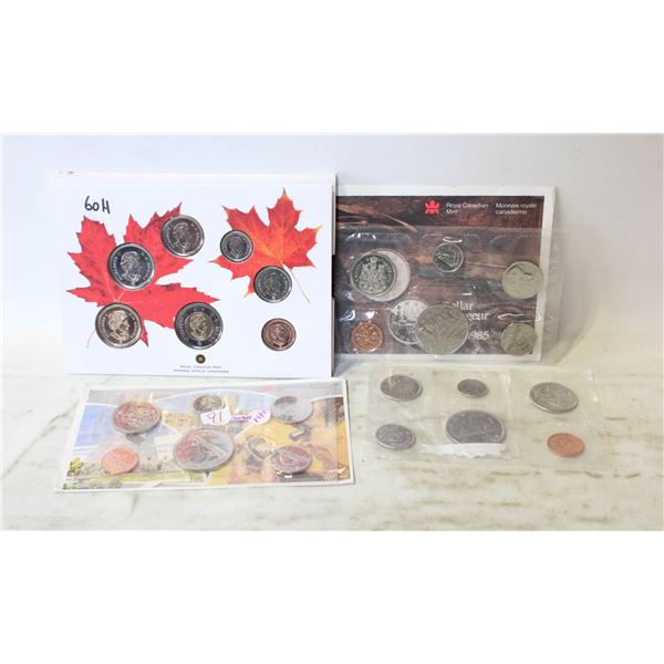 FOUR RCM COIN SETS: 2010,1985,1980 & 1968