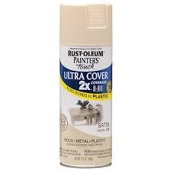 NEW 3 X 340G RUST-OLEUM PAINT + PRIMER IVORY SILK