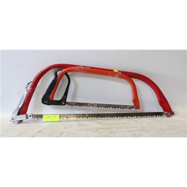LOT OF 2 BOW SAWS