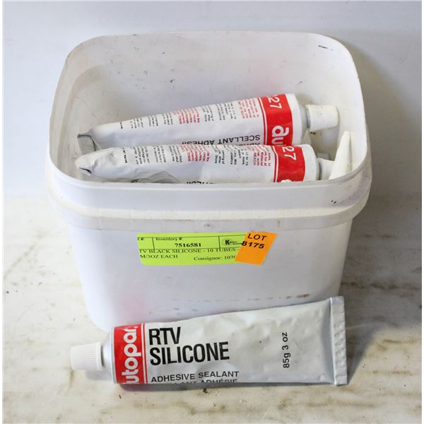RTV BLACK SILICONE - 10 TUBES - 85 GM/3OZ EACH