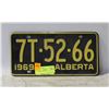 Image 1 : 1969 ALBERTA PLATE