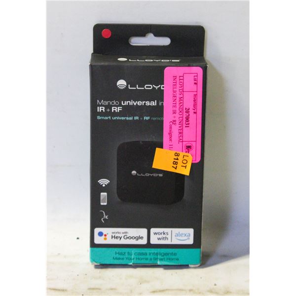 LLOYDS MANDO UNIVERSAL INTELIGENTE IR + RF