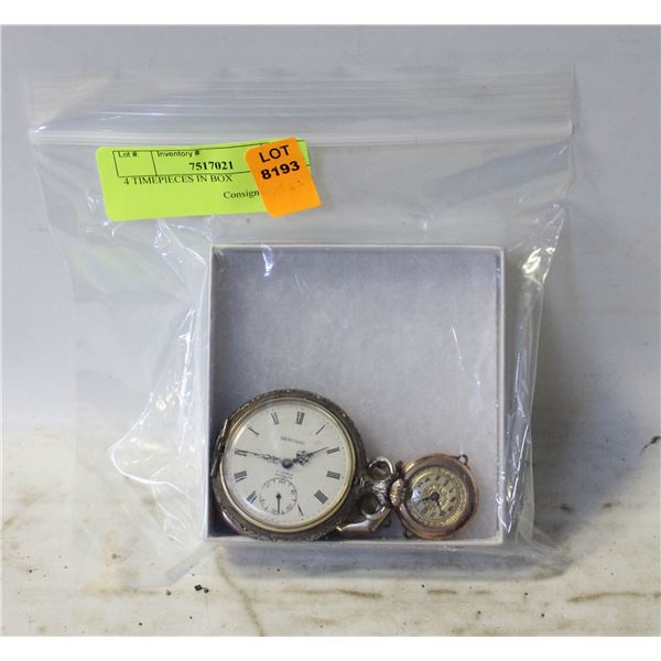 4 TIMEPIECES IN BOX