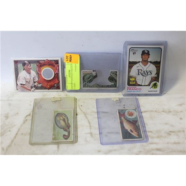 LOT OF 5 VINTAGE COLLECTOR CARDS