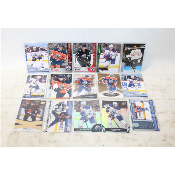 15 DRAISAITL/MCDAVID HOCKEY CARDS