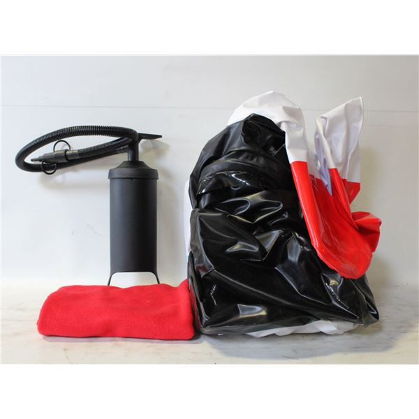 BLOWUP SNOWMAN WITH PUMP