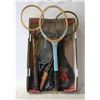 Image 1 : LOT OF 4 DIFFERENT TENNIS COURT RACKETS