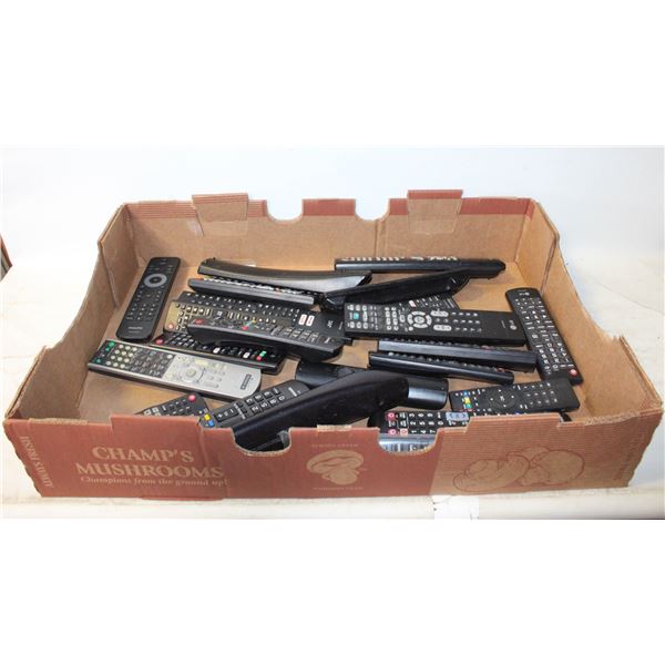 LOT OF VARIOUS TV REMOTES