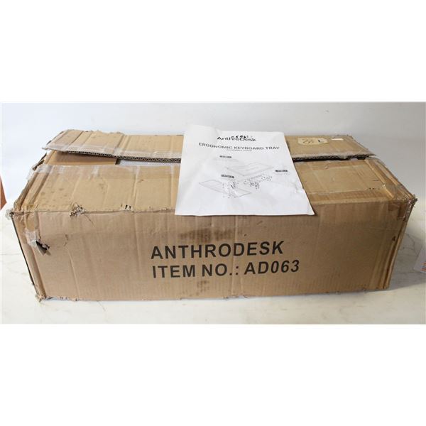 ANTHRO DESK KEYBOARD TRAY AND SHORT DEPTH DESK TOP
