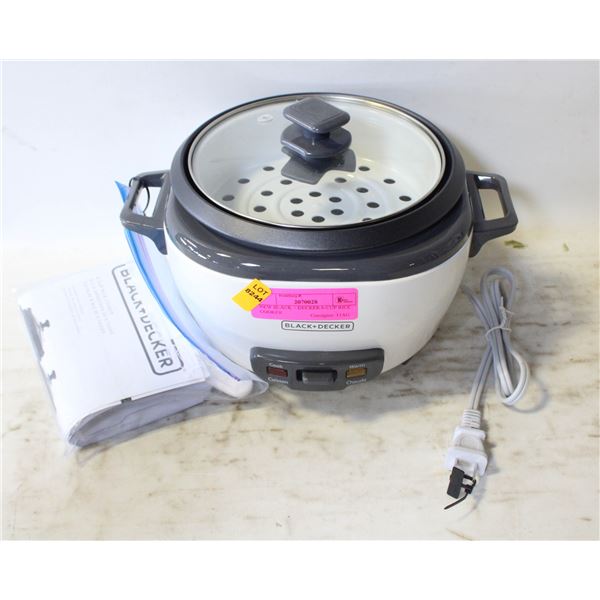 NEW BLACK + DECKER 6-CUP RICE COOKER