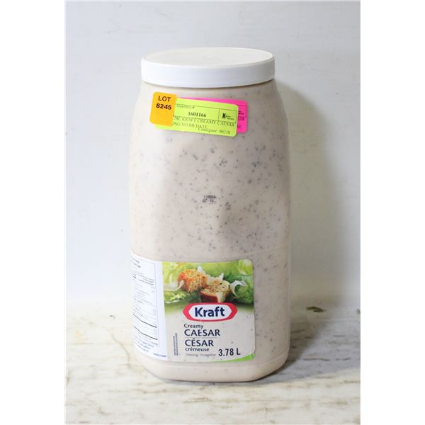 NEW 3.78L KRAFT CREAMY CAESAR DRESSING NO BB DATE
