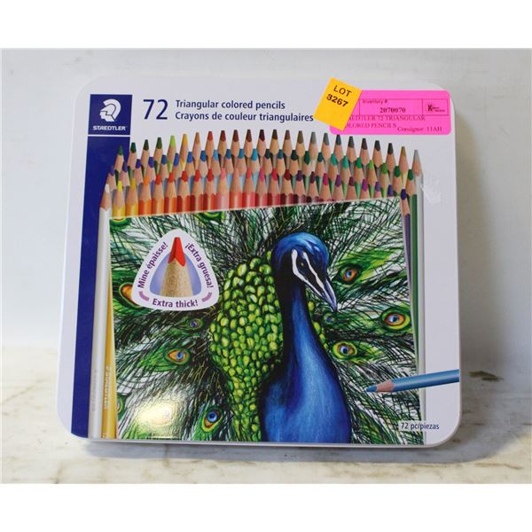 STAEDTLER 72 TRIANGULAR COLORED PENCILS