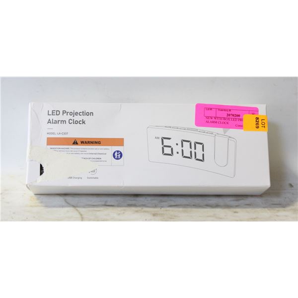 NEW WITH BOX LED PROJECTION ALARM CLOCK