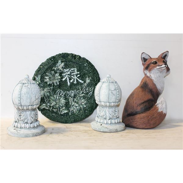 LOT OF 4 GARDEN LANDSCAPE DCOR