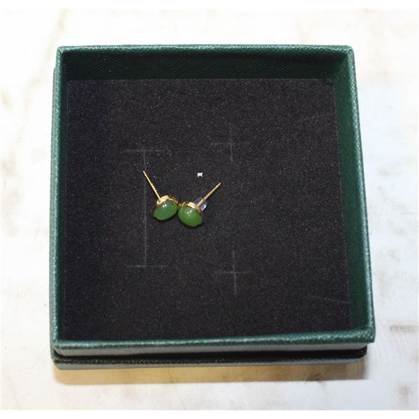 NEW GUPTUE JEWELRY GREEN EARRINGS