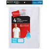 Image 1 : NEW 4 PACK HANES MENS V-NECK 3XL WHITE
