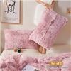 Image 1 : NEW XEGE FAUX FUR PILLOW THROW CASES SET OF 2 PINK