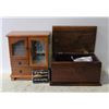 Image 1 : 2 WOODEN JEWELRY BOXES WITH CONTENTS