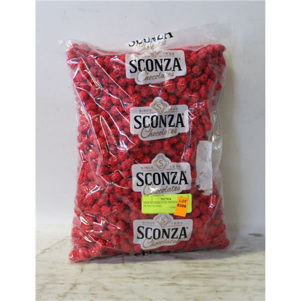 NEW SCONZA 5LBS FRENCH BURNT PEANUTS BAG
