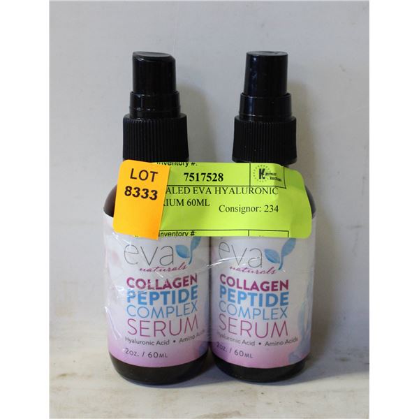 NEW 2 SEALED EVA HYALURONIC ACID SERIUM 60ML