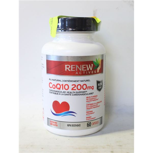 NEW SEALED RENEW ACTIVES COQ10 200MG NPN