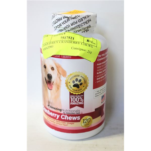 DOGS DAILY CRANBERRY CHEWS AMAZING