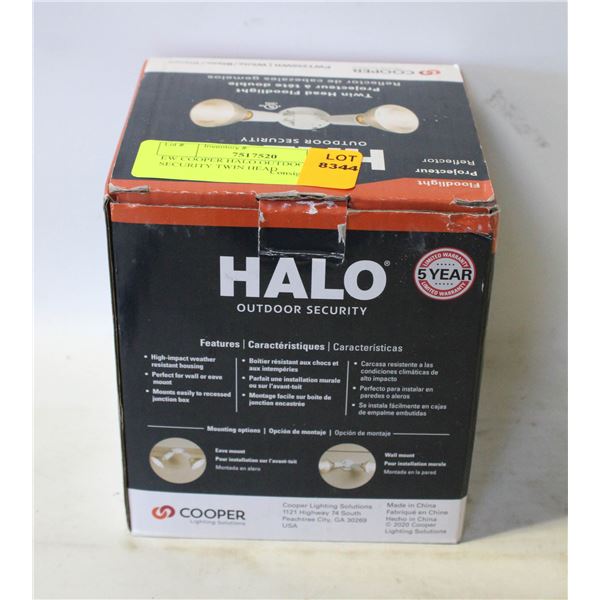 EW COOPER HALO OUTDOOR SECURITY TWIN HEAD