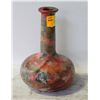 Image 1 : MULTICOLOURED VASE ORANGE CREAM GREEN