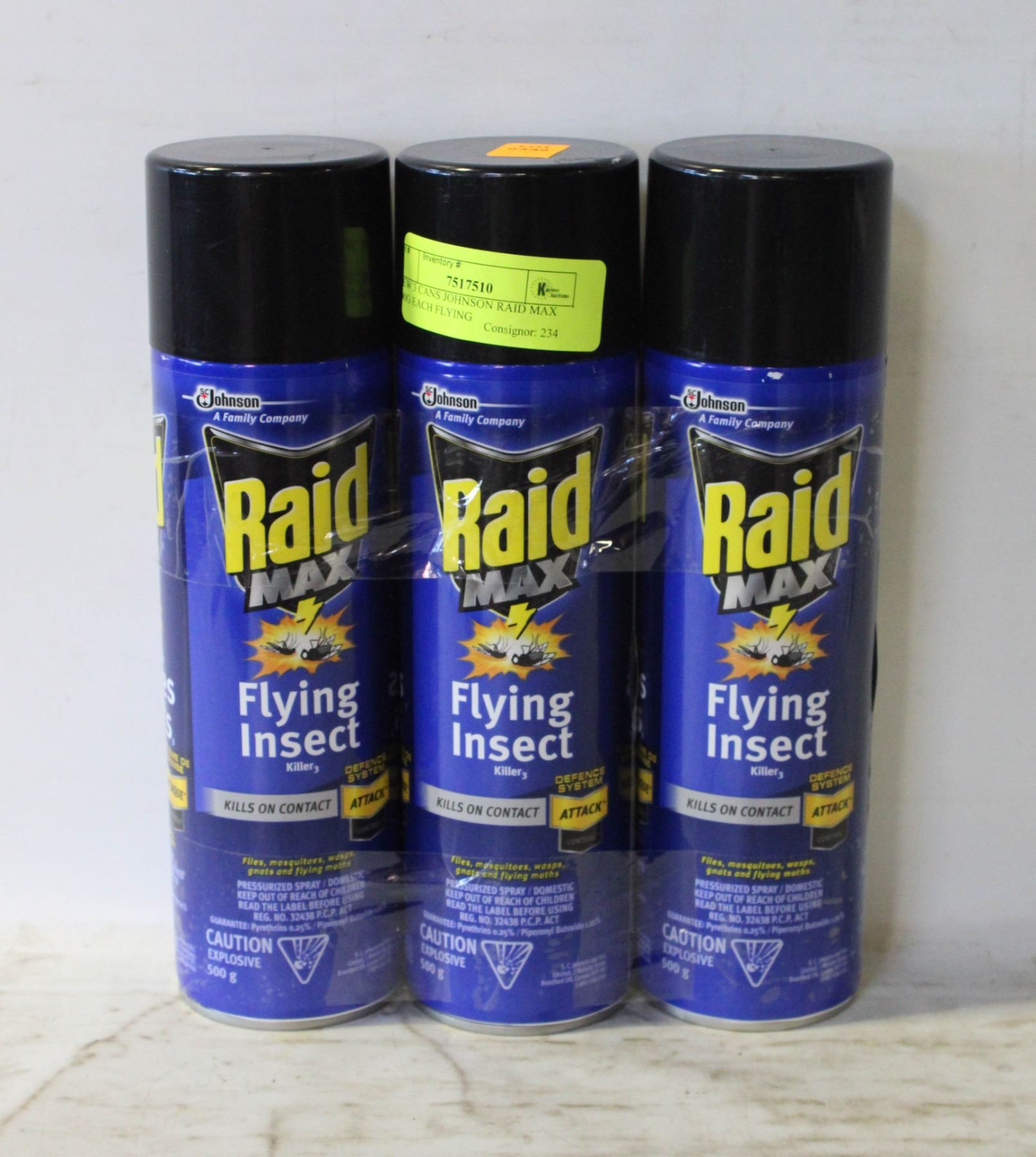 NEW 3 JOHNSON RAID SPIDER BLASTER & BUG KILLER
