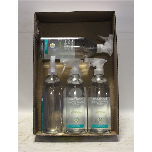 4 X 828ML METHOD DAILY SHOWER SPRAY CLEANER