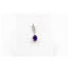 Image 1 : #229-NATURAL PURPLE AMETHYST & CZ PENDANT
