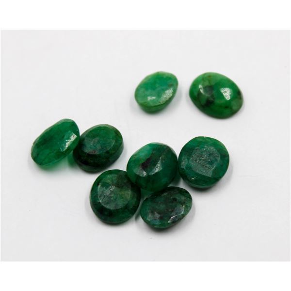#210-NATURAL GREEN EMERLAD GEMSTONES 44.00CT
