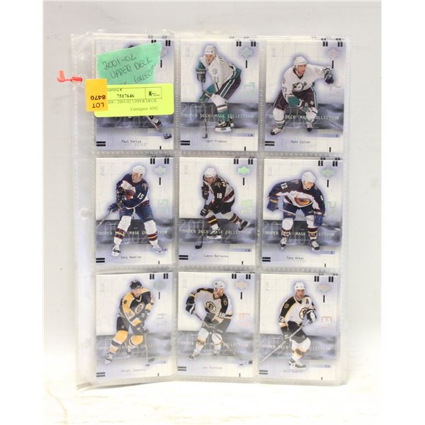 NHL CARDS - 2001-02 UPPER DECK MASK