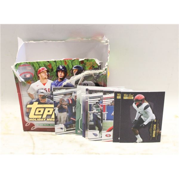 BOX OF UNCOUNTED UNSORRTED MLB CARDS