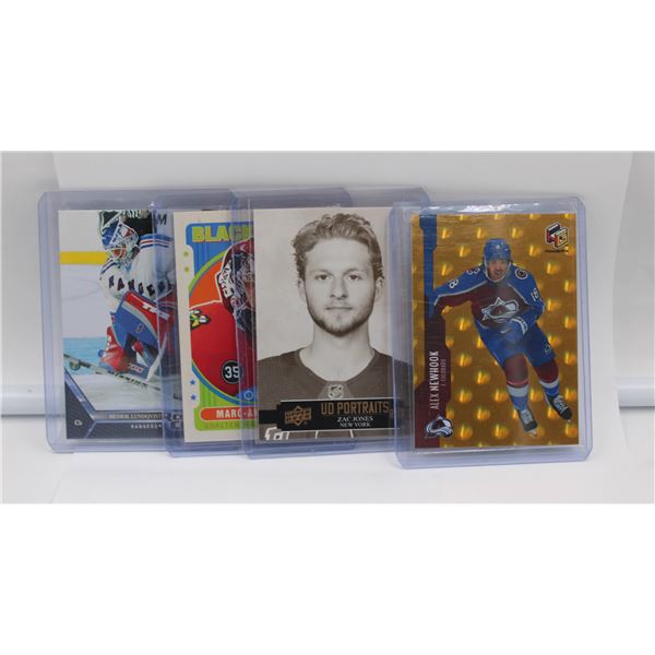 4 ASSORTED NHL CARDS