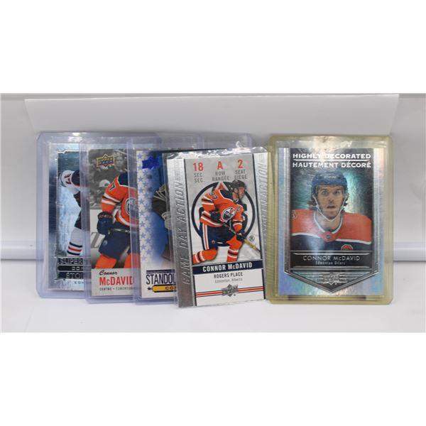 6 ASSORTED CONNOR MCDAVID CARDS