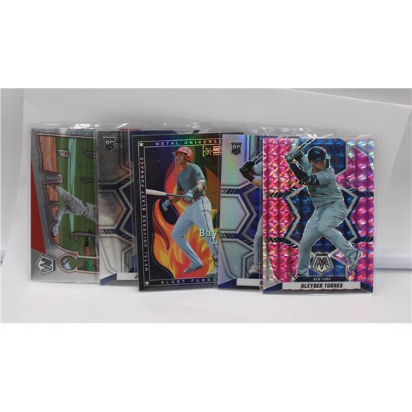 5 ASSORTED BASEBALL CARDS