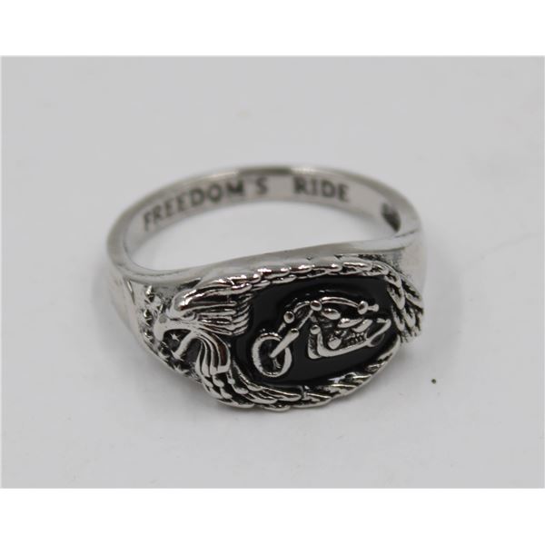 FREEDOMS RIDE HARLEY DAVIDSON STYLE BIKER RING