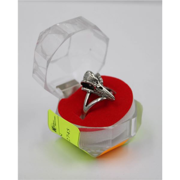 ZMY STAINLESS STEEL RAVEN SKULL OF YENEIFA REBESCH